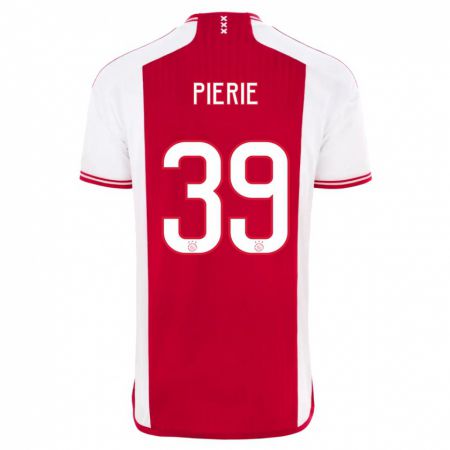 Kandiny Bambino Maglia Kik Pierie #39 Rosso Bianco Kit Gara Home 2023/24 Maglietta