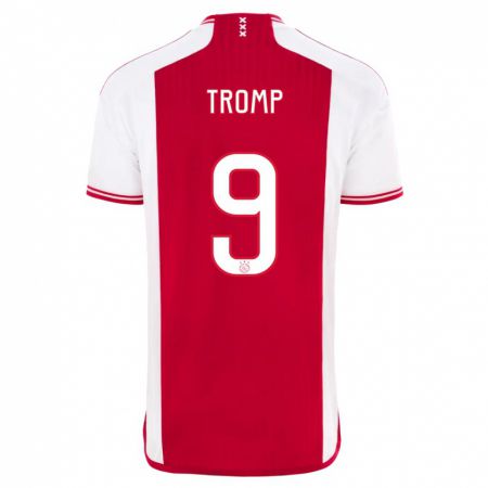 Kandiny Kinderen Nikita Tromp #9 Rood Wit Thuisshirt Thuistenue 2023/24 T-Shirt België