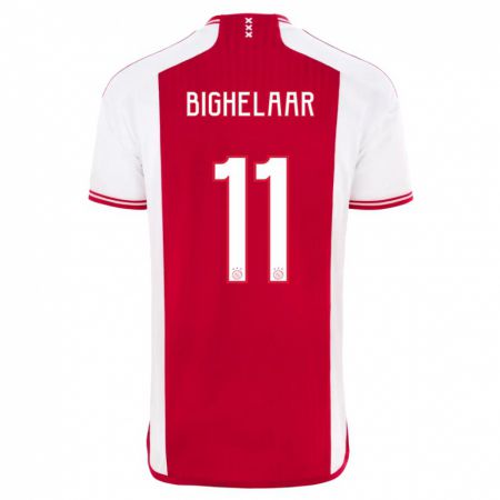 Kandiny Kinder Marjolijn Van Den Bighelaar #11 Rot-Weiss Heimtrikot Trikot 2023/24 T-Shirt Österreich