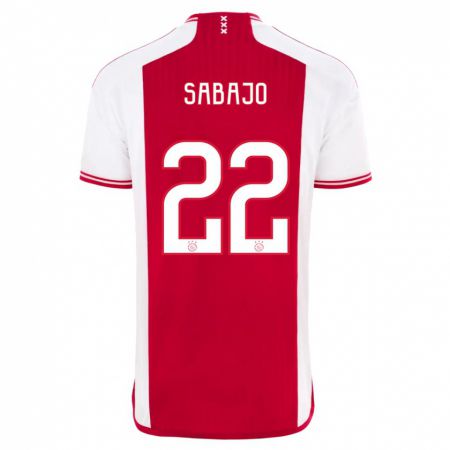 Kandiny Bambino Maglia Quinty Sabajo #22 Rosso Bianco Kit Gara Home 2023/24 Maglietta