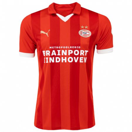 Kandiny Kinderen Senna Koeleman #27 Rood Thuisshirt Thuistenue 2023/24 T-Shirt België