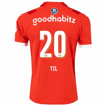 Kandiny Kinderen Guus Til #20 Rood Thuisshirt Thuistenue 2023/24 T-Shirt België