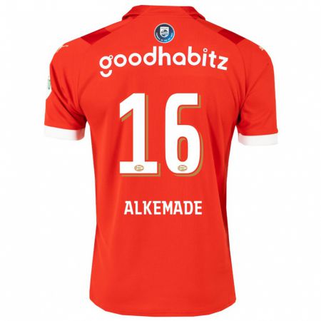 Kandiny Kinder Lisan Alkemade #16 Rot Heimtrikot Trikot 2023/24 T-Shirt Österreich