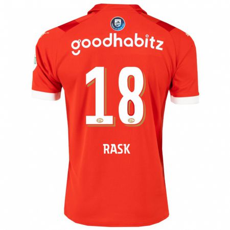 Kandiny Kinder Caroline Rask #18 Rot Heimtrikot Trikot 2023/24 T-Shirt Österreich