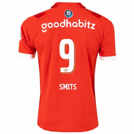 Kandiny Bambino Maglia Joelle Smits #9 Rosso Kit Gara Home 2023/24 Maglietta