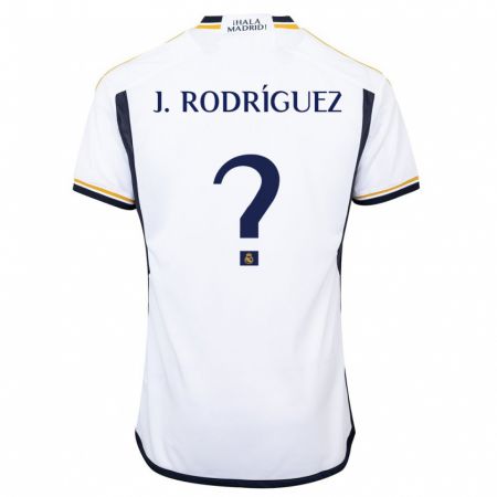 Kandiny Kinderen Juan Rodríguez #0 Wit Thuisshirt Thuistenue 2023/24 T-Shirt België