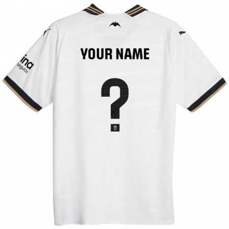 Kandiny Bambino Maglia Il Tuo Nome #0 Bianco Kit Gara Home 2023/24 Maglietta