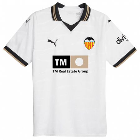 Kandiny Niño Camiseta Samu Castillejo #11 Blanco 1ª Equipación 2023/24 La Camisa