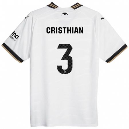 Kandiny Bambino Maglia Cristhian Mosquera #3 Bianco Kit Gara Home 2023/24 Maglietta