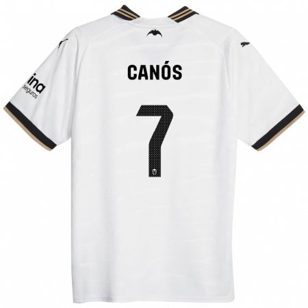 Kandiny Bambino Maglia Sergi Canós #7 Bianco Kit Gara Home 2023/24 Maglietta