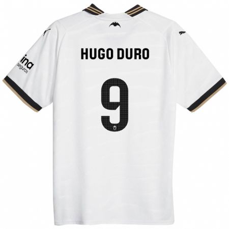 Kandiny Kinderen Hugo Duro #9 Wit Thuisshirt Thuistenue 2023/24 T-Shirt België