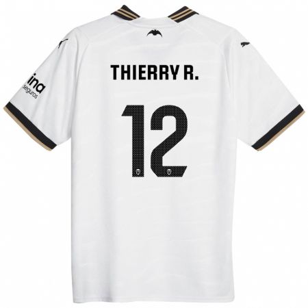 Kandiny Niño Camiseta Thierry Correia #12 Blanco 1ª Equipación 2023/24 La Camisa