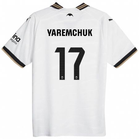 Kandiny Bambino Maglia Roman Yaremchuk #17 Bianco Kit Gara Home 2023/24 Maglietta