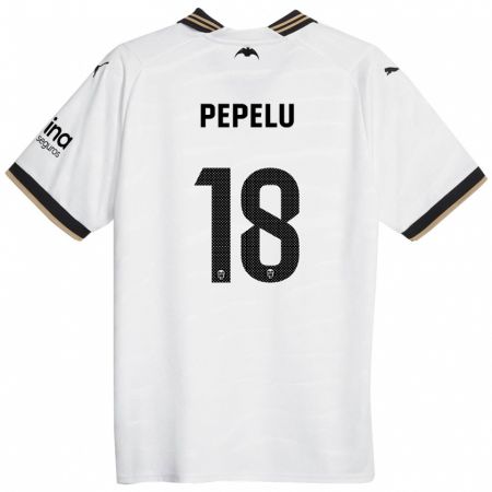 Kandiny Niño Camiseta Pepelu #18 Blanco 1ª Equipación 2023/24 La Camisa