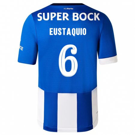 Kandiny Kinder Stephen Eustaquio #6 Blau Weiss Heimtrikot Trikot 2023/24 T-Shirt Österreich