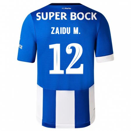 Kandiny Bambino Maglia Zaidu #12 Blu Bianco Kit Gara Home 2023/24 Maglietta