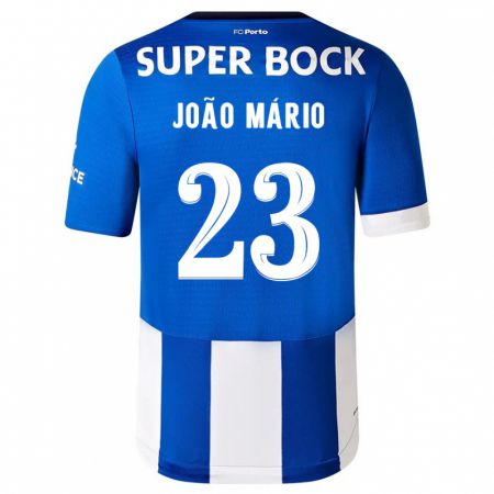 Kandiny Kinder João Mário #23 Blau Weiss Heimtrikot Trikot 2023/24 T-Shirt Österreich