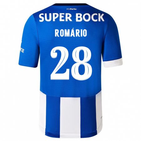 Kandiny Kinder Romário Baró #28 Blau Weiss Heimtrikot Trikot 2023/24 T-Shirt Österreich