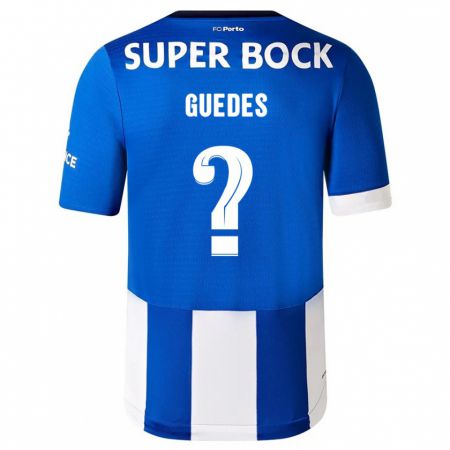 Kandiny Kinderen Gui Guedes #0 Blauw Wit Thuisshirt Thuistenue 2023/24 T-Shirt België