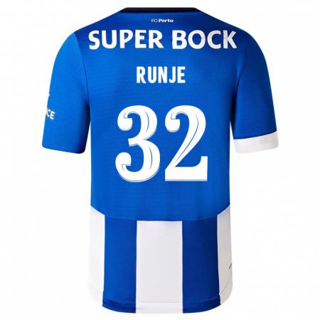 Kandiny Kinderen Roko Runje #32 Blauw Wit Thuisshirt Thuistenue 2023/24 T-Shirt België