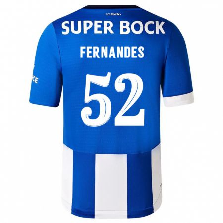 Kandiny Kinder Martim Fernandes #52 Blau Weiss Heimtrikot Trikot 2023/24 T-Shirt Österreich