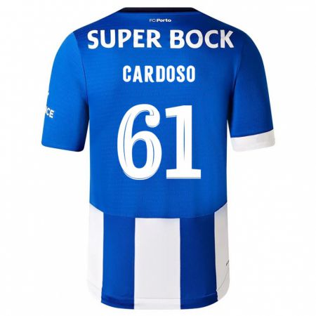 Kandiny Kinderen Ivan Cardoso #61 Blauw Wit Thuisshirt Thuistenue 2023/24 T-Shirt België