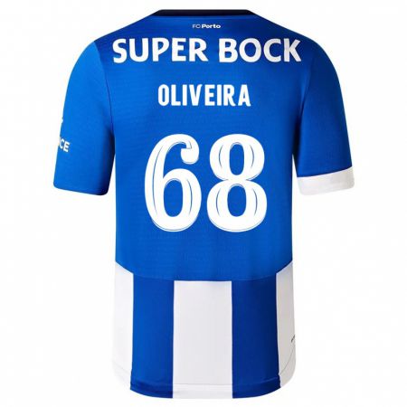 Kandiny Bambino Maglia André Oliveira #68 Blu Bianco Kit Gara Home 2023/24 Maglietta