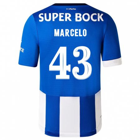 Kandiny Kinderen Joao Marcelo #43 Blauw Wit Thuisshirt Thuistenue 2023/24 T-Shirt België