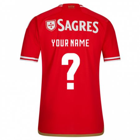 Kandiny Bambino Maglia Il Tuo Nome #0 Rosso Kit Gara Home 2023/24 Maglietta