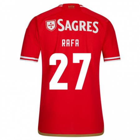 Kandiny Bambino Maglia Rafa #27 Rosso Kit Gara Home 2023/24 Maglietta