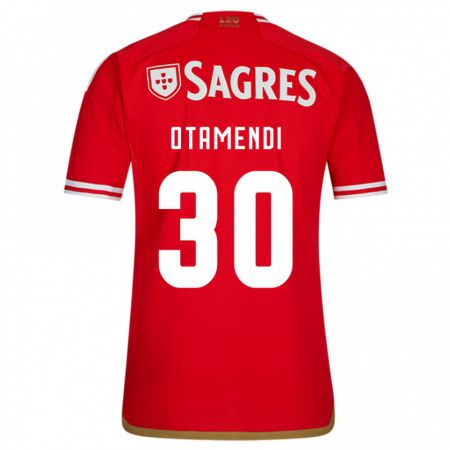 Kandiny Niño Camiseta Nicolás Otamendi #30 Rojo 1ª Equipación 2023/24 La Camisa