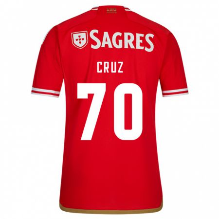 Kandiny Niño Camiseta Filipe Cruz #70 Rojo 1ª Equipación 2023/24 La Camisa