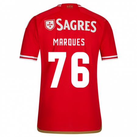 Kandiny Niño Camiseta Gustavo Marques #76 Rojo 1ª Equipación 2023/24 La Camisa