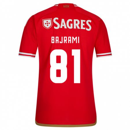 Kandiny Niño Camiseta Adrian Bajrami #81 Rojo 1ª Equipación 2023/24 La Camisa