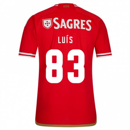 Kandiny Kinderen Rafael Luís #83 Rood Thuisshirt Thuistenue 2023/24 T-Shirt België