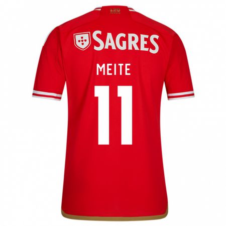 Kandiny Bambino Maglia Soualiho Meite #11 Rosso Kit Gara Home 2023/24 Maglietta