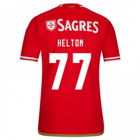 Kandiny Niño Camiseta Helton Leite #77 Rojo 1ª Equipación 2023/24 La Camisa