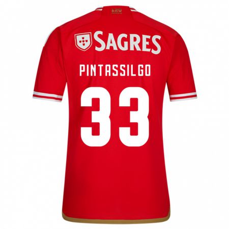 Kandiny Niño Camiseta Lara Pintassilgo #33 Rojo 1ª Equipación 2023/24 La Camisa