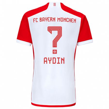 Kandiny Kinderen Eyüp Aydin #0 Rood Wit Thuisshirt Thuistenue 2023/24 T-Shirt België