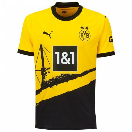 Kandiny Kinderen Antonios Papadopoulos #47 Geel Thuisshirt Thuistenue 2023/24 T-Shirt België