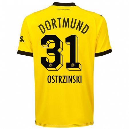 Kandiny Bambino Maglia Silas Ostrzinski #31 Giallo Kit Gara Home 2023/24 Maglietta