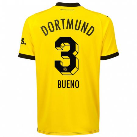 Kandiny Bambino Maglia Guille Bueno #3 Giallo Kit Gara Home 2023/24 Maglietta