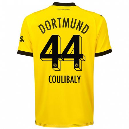 Kandiny Niño Camiseta Soumaila Coulibaly #44 Amarillo 1ª Equipación 2023/24 La Camisa