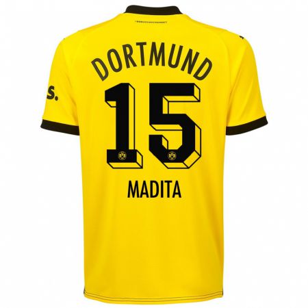 Kandiny Bambino Maglia Kohorst Madita #15 Giallo Kit Gara Home 2023/24 Maglietta