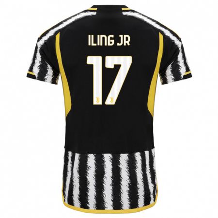 Kandiny Kinder Samuel Iling Junior #17 Schwarz-Weiss Heimtrikot Trikot 2023/24 T-Shirt Österreich