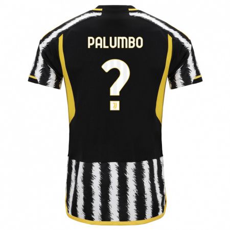 Kandiny Bambino Maglia Martin Palumbo #0 Nero Bianco Kit Gara Home 2023/24 Maglietta