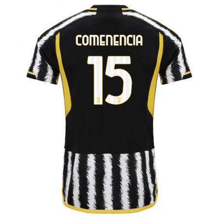 Kandiny Niño Camiseta Livano Comenencia #15 Blanco Negro 1ª Equipación 2023/24 La Camisa