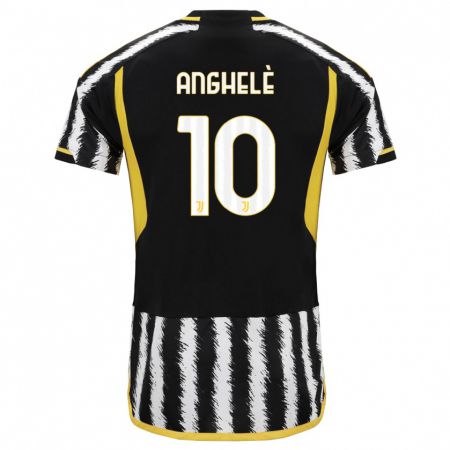 Kandiny Bambino Maglia Lorenzo Anghelè #10 Nero Bianco Kit Gara Home 2023/24 Maglietta