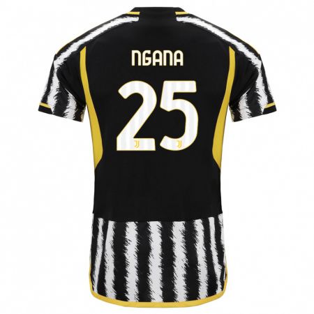 Kandiny Niño Camiseta Valdes Ngana #25 Blanco Negro 1ª Equipación 2023/24 La Camisa