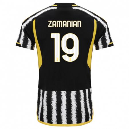 Kandiny Kinder Annahita Zamanian #19 Schwarz-Weiss Heimtrikot Trikot 2023/24 T-Shirt Österreich